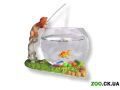 Декоративный аквариум - Два кота на рыбалке